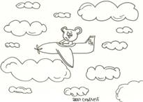 airplane coloring page